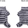 Dog Costumes Four-legged Clothes Turtleneck Color Stripes Shirt Soft Puppy Pajamas Spring Summer Pet Blouse