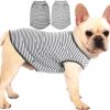 71Z6D4Tq4PL._AC_SL1442 Dog Shirt,Combed Cotton T-Shirts,Soft Cool Boy Girl Tee for Extra Large Dogs Labrador,Pink Rose Striped XXXL