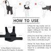 Dog Anxiety Vest, Comfort Dog Anxiety Relief Coat, Breathable Dog Calming Vest for Thunderstorm, Travel, Fireworks, Vet Visits (M,Light Grey)