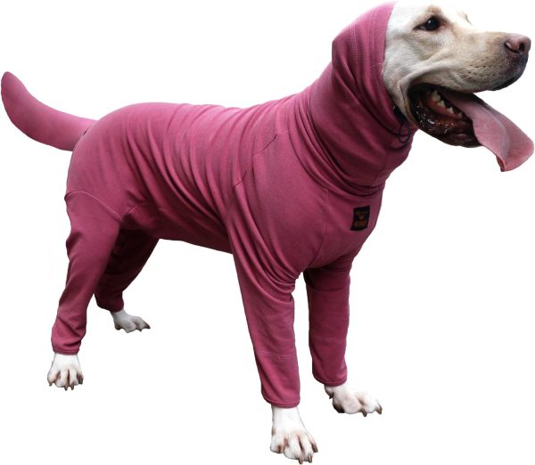 Extra Large Dog Pajamas Pjs Bodysuits Full Body Coverage Onesie Clothes Anxiety Calming Surgery Recovery Suit for Great Dane, Dark Green, 4X-Large