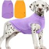 71kkXk9xb2L._AC_SL1413 Dog Shirt,Combed Cotton T-Shirts,Soft Cool Boy Girl Tee for Extra Large Dogs Labrador,Pink Rose Striped XXXL