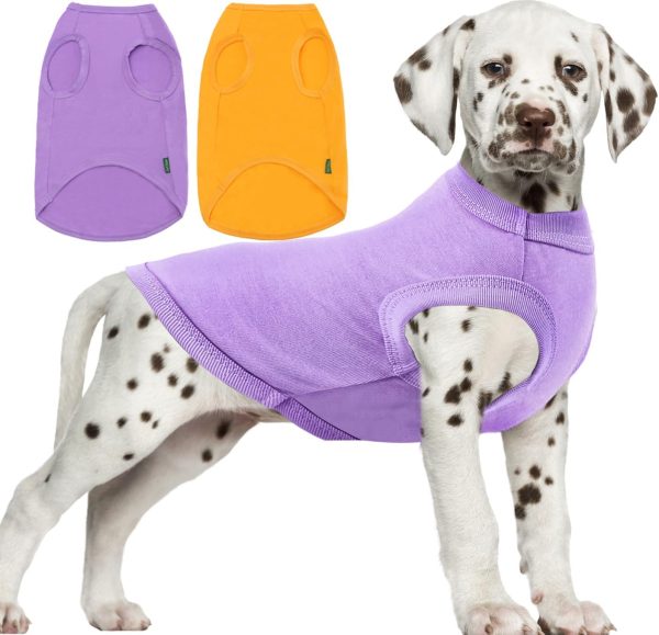 Dog Shirt,Combed Cotton T-Shirts,Soft Cool Boy Girl Tee for Small Dogs Kitty Puppy Chihuahua,Grey Striped S