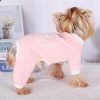 Dog Pajamas Dog Pjs with D-Ring Summer Puppy Clothes for Small Dogs Girl Boy Spring Summer Pet Onesie Jumpsuit Cute Cat Outfit Apparel for Chihuahuh Yorkie(Pink,X-Small)
