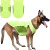 UPF 50+ Sun Protection Dog Shirt,Quick-Dry Soft Dog Clothes for Medium Dogs Boy, Breathable Lightweight Dog Tshirts with Reflective Strip Sleeveless Dog Vest Pet Apparel Cat Outfit