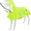 Dog Waterproof Raincoat with Poncho Hoodie, High Reflective Adjustable Yellow Pet Rain Jacket with Leash Hole for Small Medium and Large Dogs (Yellow, XXXX-Large)
