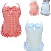 Cooling Dog Vests Set Cute Dog Shirts for Small Medium Stylish Soft Cat Tank Top Blue Red X-Large