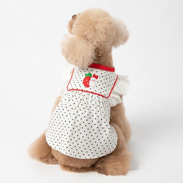 Dog Clothes Summer Dog Dress Cute Dots Pet Skirt Cat Yorkshire Chihuahua Puppy Doggy Costume Small Dog Clothes Pet Clothing Skirt Dogs Or Cats Halloween