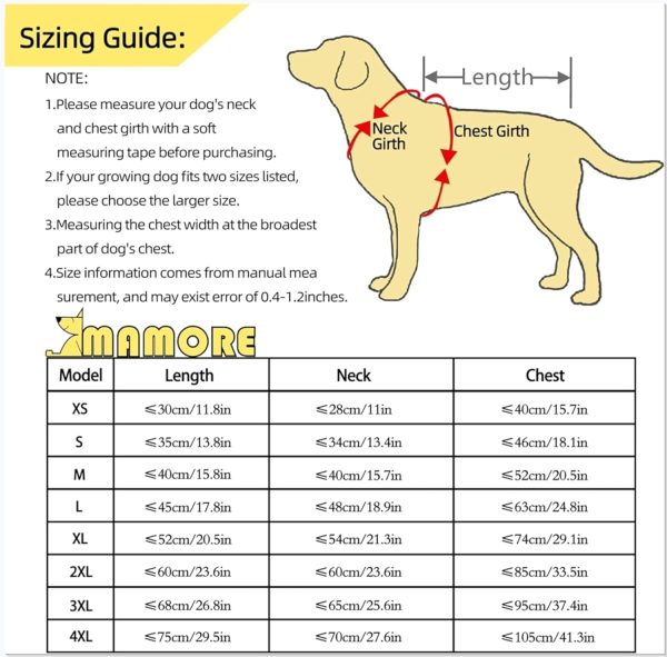 Dog Waterproof Raincoat with Poncho Hoodie, High Reflective Adjustable Yellow Pet Rain Jacket with Leash Hole for Small Medium and Large Dogs (Yellow, XXXX-Large)