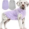 71xBuwHG8WL._AC_SL1306 Dog Shirt,Combed Cotton T-Shirts,Soft Cool Boy Girl Tee for Extra Large Dogs Labrador,Pink Rose Striped XXXL