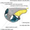Cooling Harness Vest for Dogs French Bulldog Summer Cooling Vest Outdoor Dog Jacket Safety Reflective Vest Cooler Jacket Sun-Proof Pet Coat Vest for Frenchie(M)