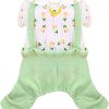 Cute Dog Clothes for Small Dogs Shirts Pajamas Pink Floral Pet Jumpsuit for Girls Boys Puppy Cat Outfits with Harness D Ring Doggy Overalls Clothing for Shih tzu Teacup Chihuahua Maltese