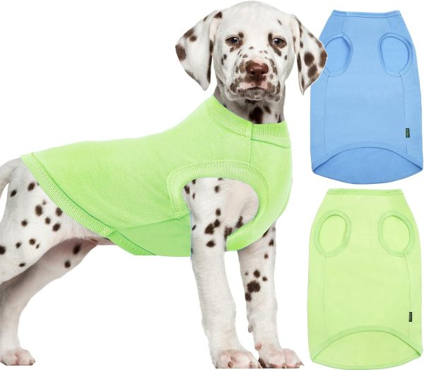 71zYSQeOkPL._AC_SL1500 Dog Shirt,Combed Cotton T-Shirts,Soft Cool Boy Girl Tee for Extra Large Dogs Labrador,Pink Rose Striped XXXL