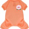 Dog Small Dog Shirt Pjs Soft Cotton Puppy Clothes Cute Spring Summer Dog Clothes for Small Dogs Girl Boy Chihuahua Stretchy Dog Onesies for Small Dogs Cats Jumpsuit Outfits