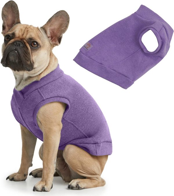 Casual Stretch Comfort Cotton Dog Sweatshirt Sweater Vest for Small Dogs, Medium Dogs, Big Dogs (2X-Large, Royal Blue)