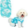 Dog T-Shirts 100% Cotton Soft Puppy Clothes Cute Prints Dogs Pocket Shirt for Small Dogs (Small PinkCat)