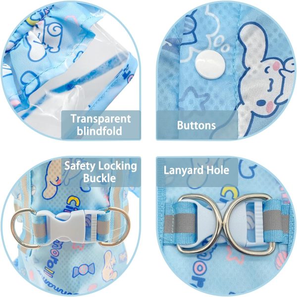 81VuH2hwLgL._AC_SL1500 Waterproof Dog Raincoat, Adjustable 4-Legged Dog Rain Jacket with Hood and Leash Hole Reflective Lightweight Outdoor Rain Poncho Gear for Dogs Suitable for Small and Medium Dogs(Bule,X-Large)