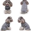 Dog Costumes Four-legged Clothes Turtleneck Color Stripes Shirt Soft Puppy Pajamas Spring Summer Pet Blouse