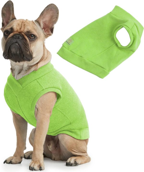 Casual Stretch Comfort Cotton Dog Sweatshirt Sweater Vest for Small Dogs, Medium Dogs, Big Dogs (3X-Large, Black)