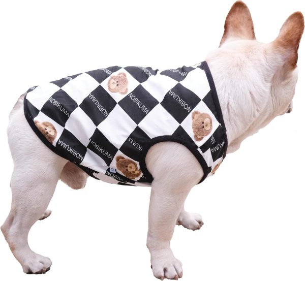 Dog Summer Clothes Dog Cooling Shirt for Small Dogs, Breathable Dog Cooling Vest Summer Dog Clothes French Bulldog Clothes for Small Dogs Boy Girl Frenchie Chihuahua, Dinosaur Pattern