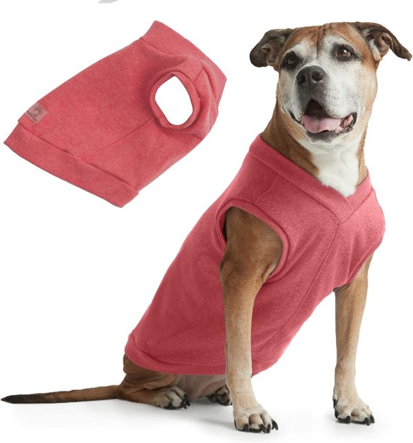 Casual Stretch Comfort Cotton Dog Sweatshirt Sweater Vest for Small Dogs, Medium Dogs, Big Dogs (X-Small, Royal Blue)