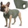 Casual Stretch Comfort Cotton Dog Sweatshirt Sweater Vest for Small Dogs, Medium Dogs, Big Dogs (3X-Large, Black)