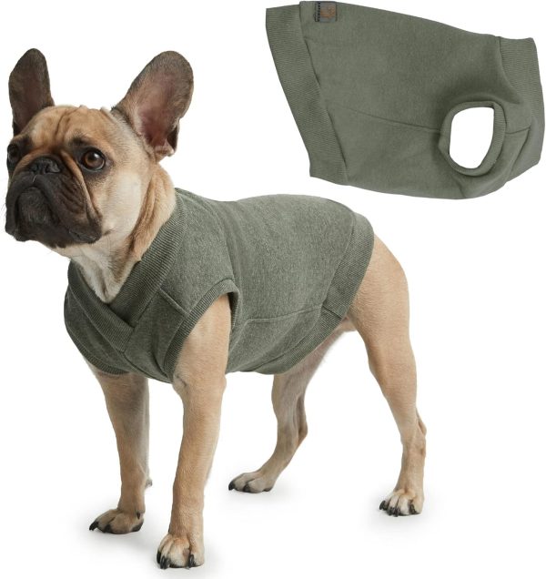 Casual Stretch Comfort Cotton Dog Sweatshirt Sweater Vest for Small Dogs, Medium Dogs, Big Dogs (3X-Large, Black)