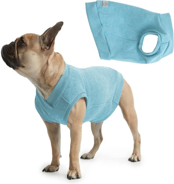 Casual Stretch Comfort Cotton Dog Sweatshirt Sweater Vest for Small Dogs, Medium Dogs, Big Dogs (X-Small, Royal Blue)