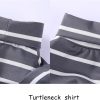 Dog Costumes Four-legged Clothes Turtleneck Color Stripes Shirt Soft Puppy Pajamas Spring Summer Pet Blouse